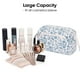 thumbnail image 3 of Bolsa de maquillaje Narwey, bonita organizadora de viajes abierta con estampado floral, 3 of 6