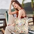 thumbnail image 2 of Ayieyill Corduroy Tote Bag Large for Women Girl Lady Canvas Shoulder Cord Purse and Handbags with Inner Pocket (Retro Flower), 2 of 6