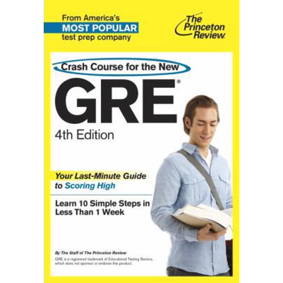 Pre-Owned Crash Course for the New GRE, 4th Edition (Graduate School Test Preparation) (Paperback) 0375428224 9780375428227