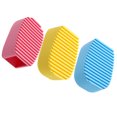 thumbnail image 2 of EeaseCA 3pcs Candy Color Silicone Washboard Creative Mini Handheld Laundry Washboard Multipurpose Laundry Cleaning Brush Clothes Washing Brushes (Pink + Blue + Yellow), 2 of 8