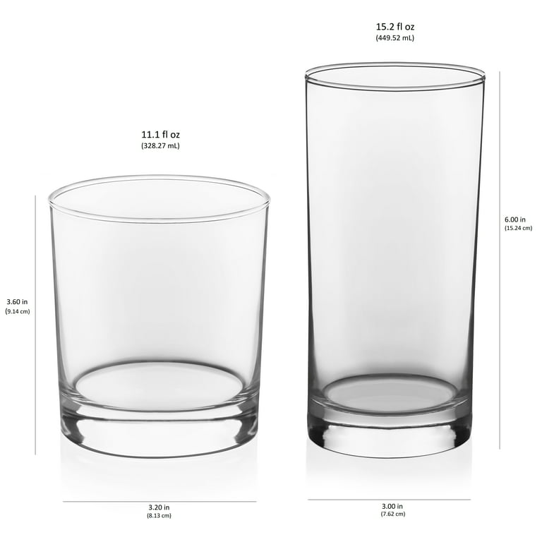 Libby Snowman 12oz Clear Glass Drinking Glasses - Set of 4
