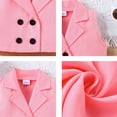 thumbnail image 7 of Outfit for Girls 3T Little Child Girls Suit Undershirt Jacket Camisole Bottoming Shorts Summer Fashion Casual Suit Z6-Pink, 2-3 Years, 7 of 7