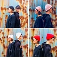 thumbnail image 4 of Gorro de melón, gorro de punto nuevo europeo y americano, gorro de color liso para otoño e invierno para hombre, gorro de lana estilo hip-hop para mujer, gorro de melón, lote de moda, 4 of 5