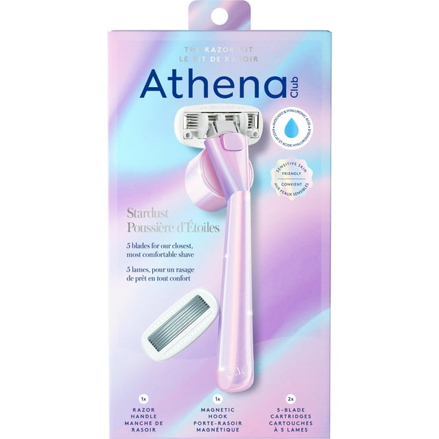 Le Kit de Rasoir à 5 Lames Athena Club Champagne