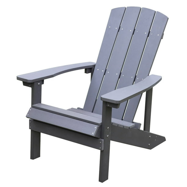 Outdoor Adirondack Chair Patio Plywood Lounger Hardwood Courtyards Gardens Grey Com Outdoor Adirondack Chair Patio, Plywood Outdoor Furniture