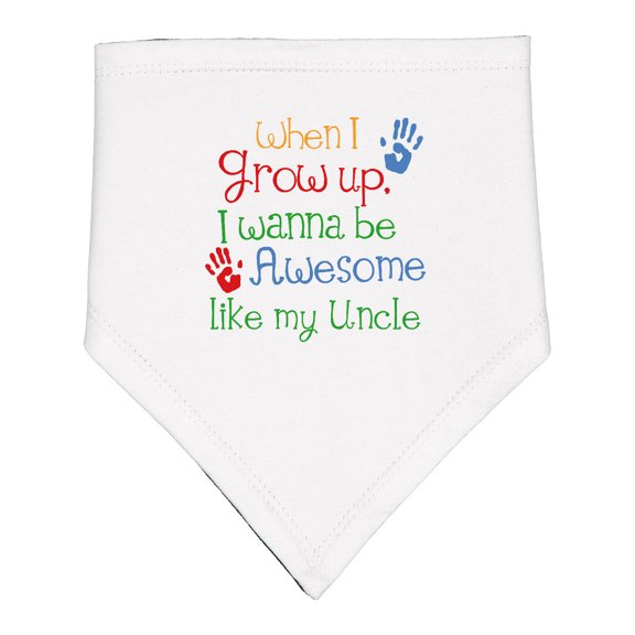 Inktastic Awesome Like My Uncle Baby Bandana Bib