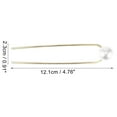 thumbnail image 4 of Unique Bargains 1 Pc Classic Pearl U-shaped Hair Pins Hair Clips for Women 4.76"x0.91"x0.79" Gold Tone, 4 of 5