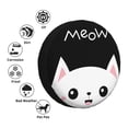 thumbnail image 4 of Sikiie Cat Meow PVC Leather Spare Tire Wheel Cover Spare Tire Cover, for Car Truck SUV Camper Trailer Universal Fit(14-17in)-16 inch, 4 of 6