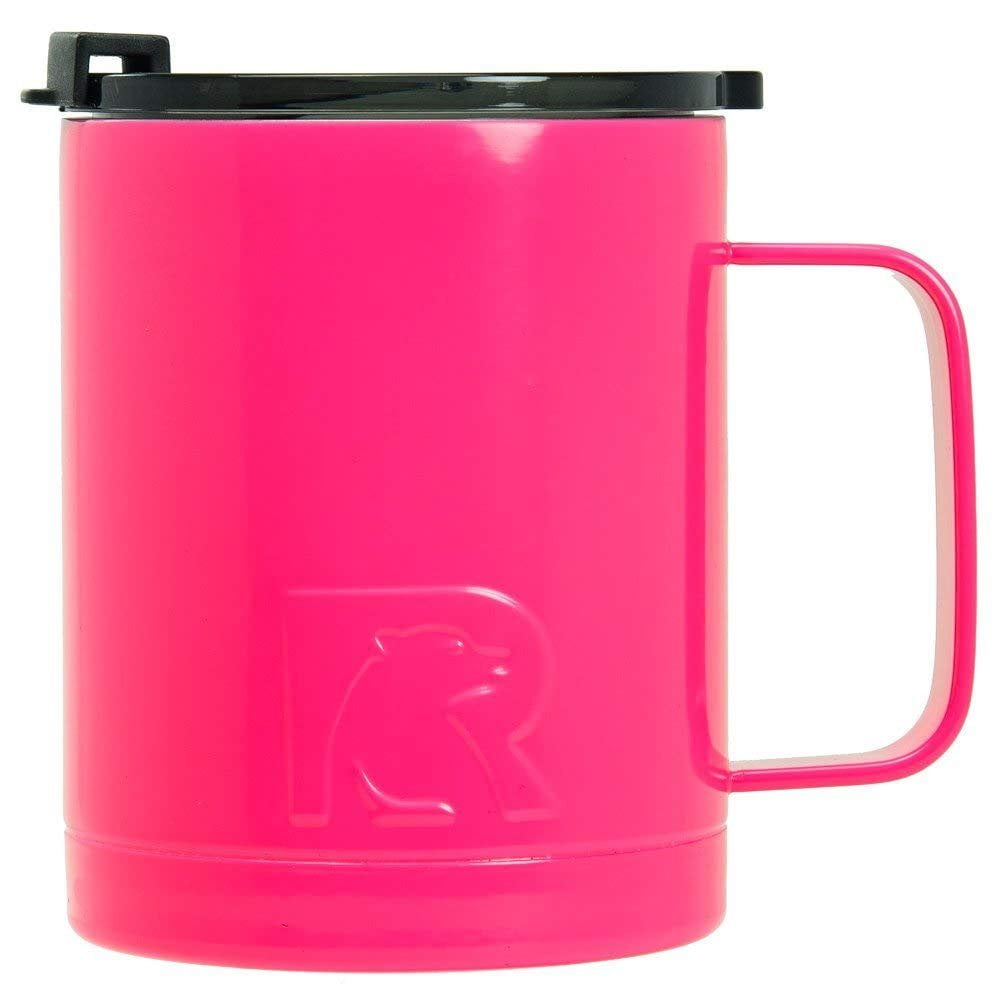  RTIC Coffee Mug, 12 oz, Maroon, Insulated Travel Stainless  Steel, Hot Or Cold Drinks, with Handle & Splash Proof Lid : Home & Kitchen