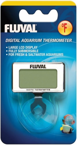 door elkaar haspelen kleding stof huichelarij Fluval Submersible Digital Aquarium Thermometer - Walmart.com