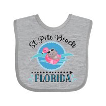 Inktastic St Pete Beach Florida Vacation Girls Baby Bib