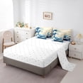 thumbnail image 3 of YST Japanese Style Comforter Set with Sheets 7-Piece Bedding Set, Twin Size (1 Comforter, 2 Sheets, 2 Pillowcases, 2 Throw Pillow Covers), 3 of 5