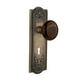 thumbnail image 2 of Nostalgic Warehouse Meabrn_Prv_234_Kh Brown Porcelain Solid Brass Privacy Door Knob Set -, 2 of 6