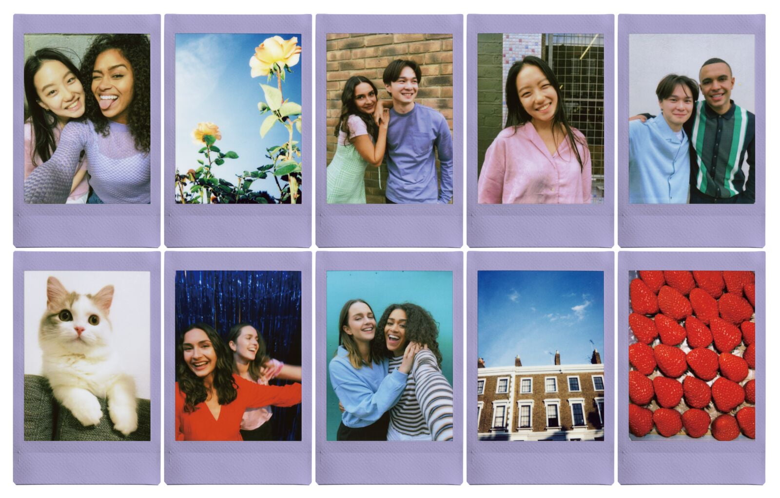 Fujifilm Instax Mini Heart Sketch Instant Photo Film, 10
