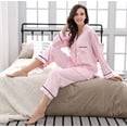 thumbnail image 3 of Richie House Women's Satin Two-piece Set Pajama Sleepwear RHW2819-A-M, 3 of 7