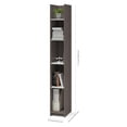 thumbnail image 3 of Bestar Small Space 10-inch Storage Tower in Bark Gray and White, 3 of 4