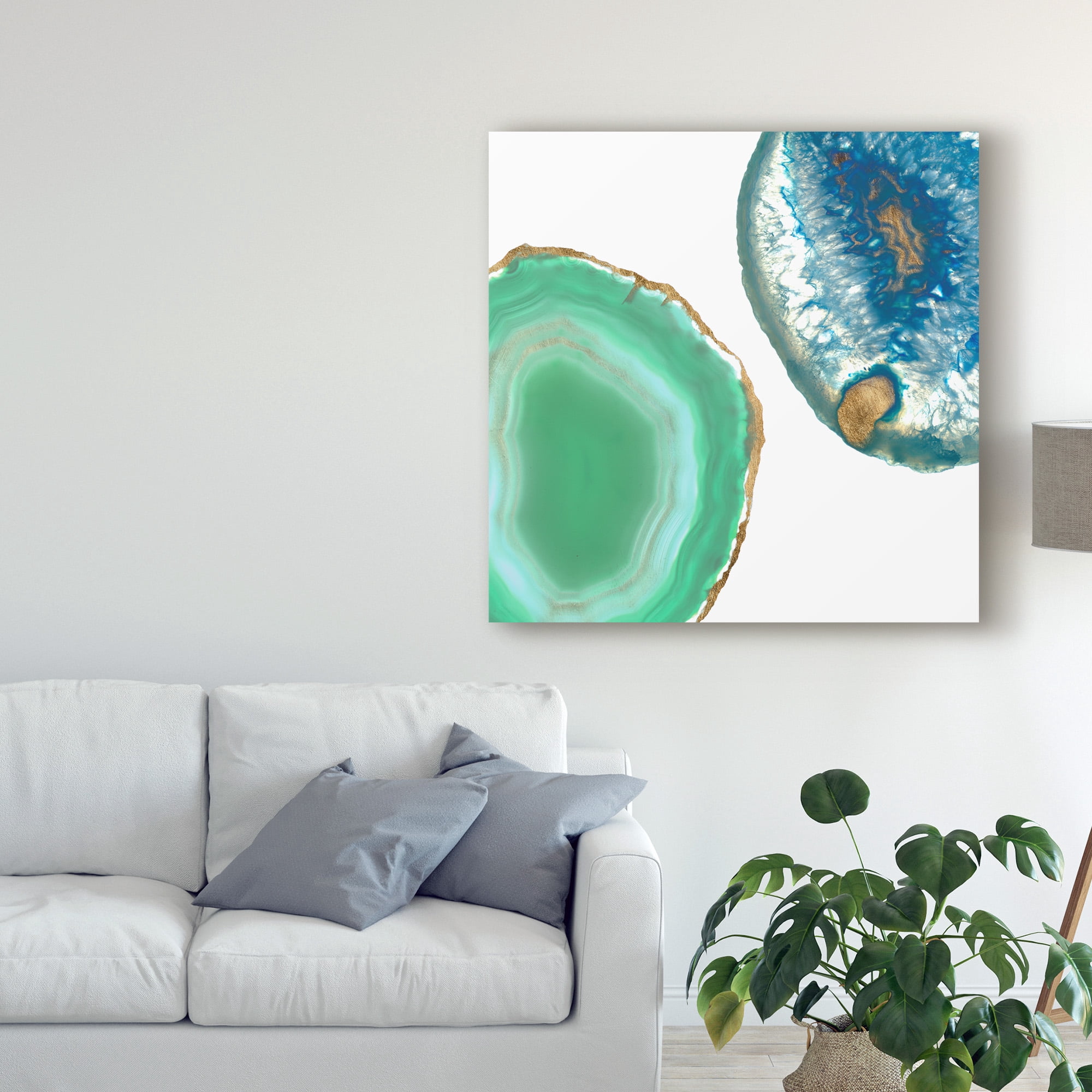 Trademark Fine Art 'Gem Stones IV' Canvas Art by Jennifer Goldberger