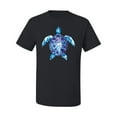 thumbnail image 2 of Sea Turtle Tie Dye Art Animal Lover Men's Graphic T-Shirt, Black, Small, 2 of 3