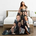 thumbnail image 4 of Jeremy Renner Collage Blanket Flannel Soft Throw Blankets for Bedroom Livingroom Sofa Home 80"X60", 4 of 6