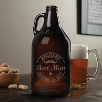 Wedding Party Personalized Beer Growler - Groomsmen Gifts