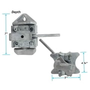 (8 Pack) Sea Rail Shipping Container Manual Twist Lock Twist lock Left-Right Handlocking