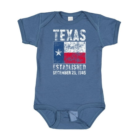 

Inktastic Established December 29 1845 Texas Flag Gift Baby Boy or Baby Girl Bodysuit