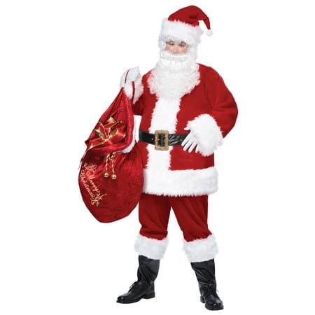 Big Daddy Velvet Costume - Deluxe Velvet Santa Costume