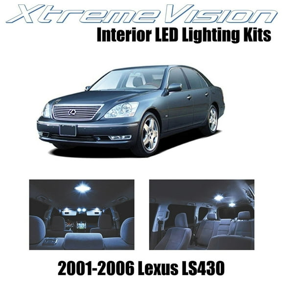 XtremeVision LED for Lexus LS430 2001-2006 9 Pieces Cool White Premium Interior LED Kit Package   Installation Tool Tool