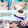 thumbnail image 4 of Lámpara de uñas de gel UV, secador de uñas profesional de 180 W con 4 temporizadores 10/30/60/99 s, base desmontable, pantalla LCD, con sensor automático, máquina de uñas LED UV para, 4 of 4