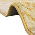 thumbnail image 6 of Unique Loom Tribal Trellis Collection Area Rug - Alami (5' 3" x 8' Oval Ivory and Yellow), 6 of 11