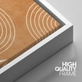 thumbnail image 4 of IDEA4WALL Framed Canvas Print Wall Art Set of 3 Mid-Century Tropical Monstera Leaf Illustrations Abstract Geometric Modern Art Boho Logic Wall Decorative Artwork for Room Decor - White 16"x24"x3, 4 of 5