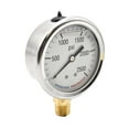 thumbnail image 2 of Interstate Pneumatics G7022-2500 Oil Filled Pressure Gauge 2500 PSI 2-1/2" Dial 1/4" NPT Bottom Mount, 2 of 5