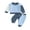 Blue White, variant on Jxzom Toddler Baby Girl Clothes 0 6 9 12 18 24 Months 2T 3T Fall Outfits Contrast Color Long Sleeve Sweatshirt Tops Pants Set
