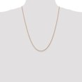 thumbnail image 2 of 14k Rose Gold 24 Inch 1.8mm Man Made Rope Chain Necklace Pendant Charm   For Dad Mens  For Him, 2 of 9