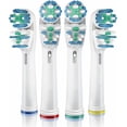 thumbnail image 1 of Toothbrush Heads Kaymax Dual Clean for Oral B Electric x4, 1 of 5