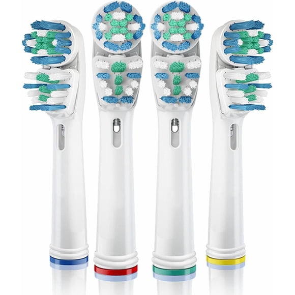 Toothbrush Heads Kaymax Dual Clean for Oral B Electric x4