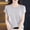 003 Gray, variant on Hvot&aat Womens Summer Tunics Tops Notch Neck Button Short Sleeve Blouses Casual Solid Color Knit T-Shirts
