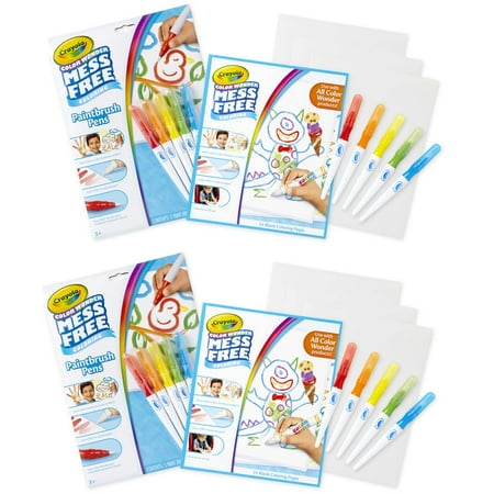 UPC: 0194629106554 | Crayola Color Wonder Mess Free Paintbrush Pens & Paper  2 Sets