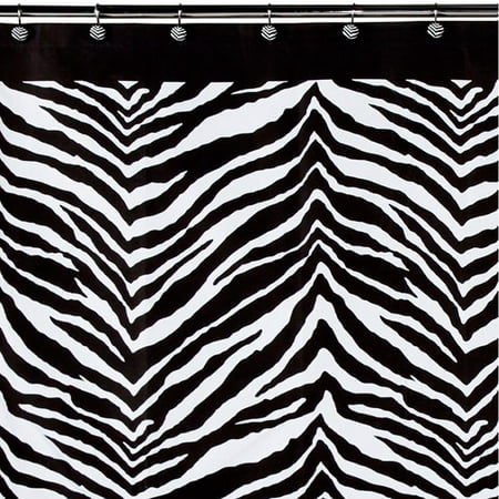 Creative Bath Products Inc. S1050BW Zebra Shower Curtain,