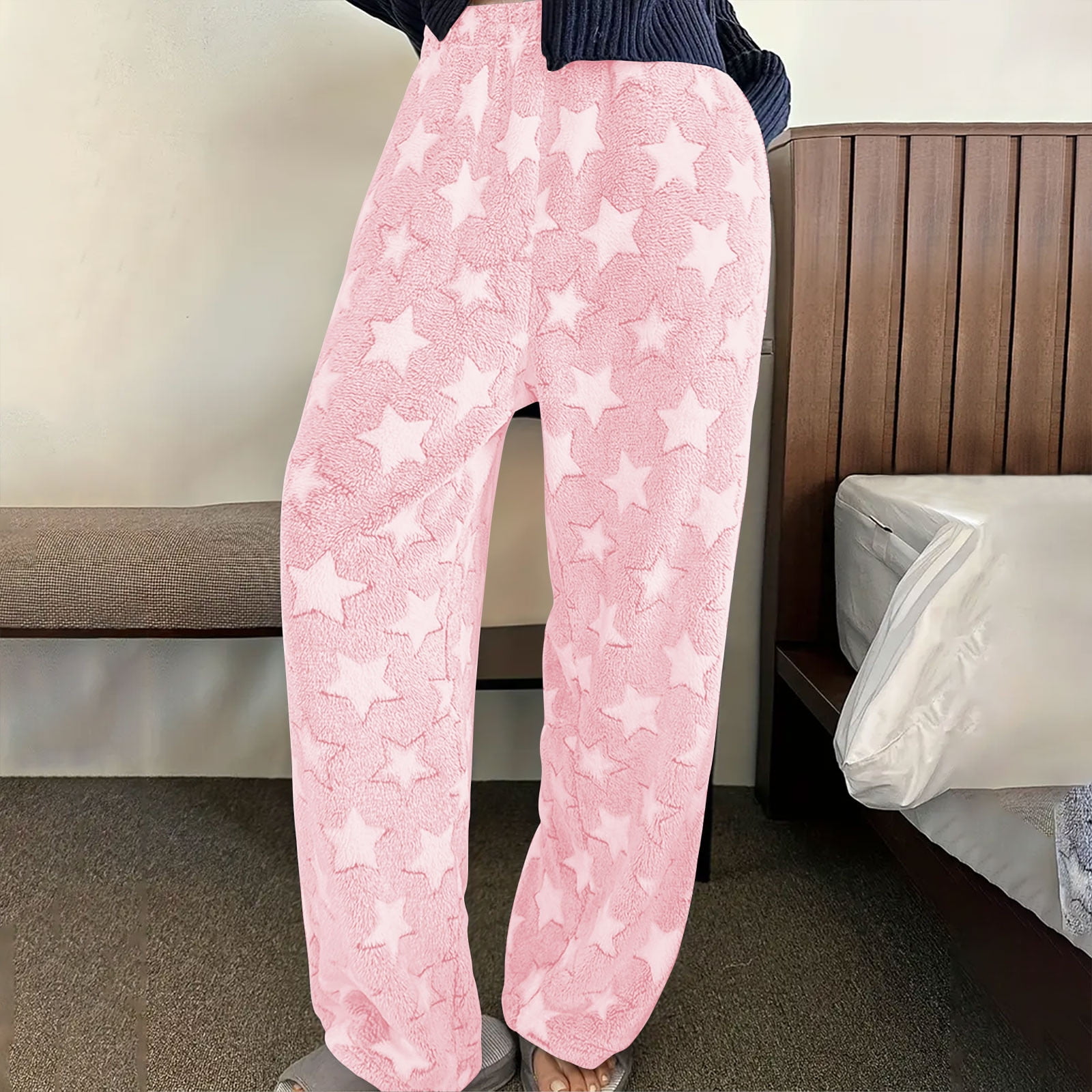 Styesk Pantalon de Pyjama en Peluche pour Femmes Confortable Épais