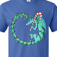 thumbnail image 4 of Inktastic Christmas Dragon with Candy Cane T-Shirt, 4 of 5