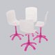 thumbnail image 4 of 4 piezas de muebles para muñecas, silla de juguete para accesorios de muñecas de moda de 12 pulgadas Macarena Silla Muebles Muñeca 4pcs, 4 of 8