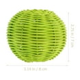 thumbnail image 3 of FUTUREORYY 2Pcs Rattan Lampshade Green Woven Lamp Cover Durable Decorative Light Shade for Living Room, 3 of 5