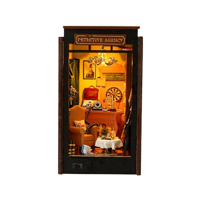 Kits de casa de muñecas en miniatura Strade Fareast Limited rompecabezas de madera 3D 13,5 x 9 x 16 cm