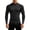 Black, variant on SUYIDA Men's Ice Silk Mesh Zip Top, Long Sleeve Breathable Athletic Tee, Quick Dry Comfortable Fit Shirt