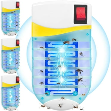 G · PEH Bug Zapper Indoor Mosquito Zapper Plug in Wall Bug Light for Fly Gnat Mosquito, Professional Flying Pest Control Electric Gnat Killer Trap for Inside House Office (4 Pack)