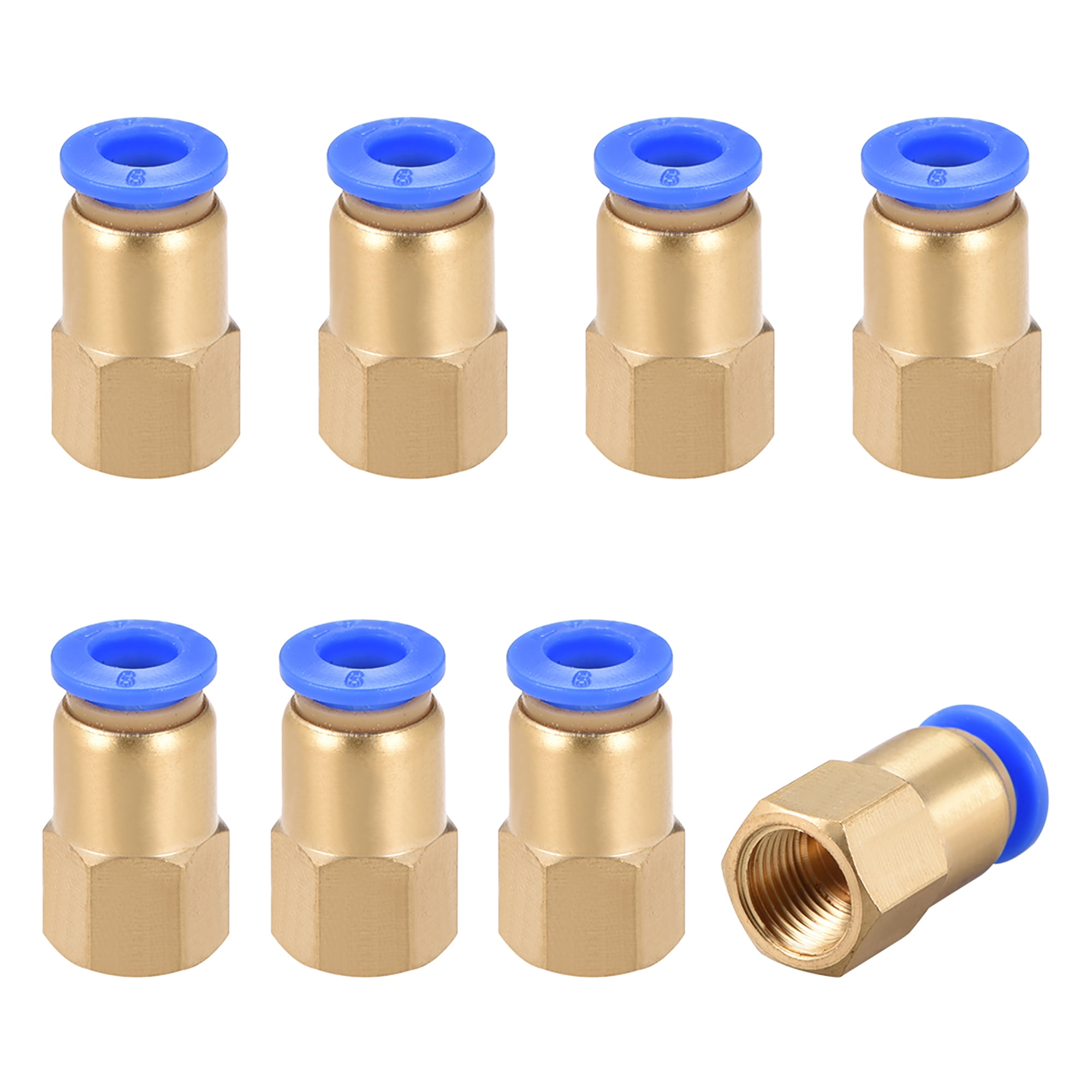 Push to Connect Tube Fitting,Adapter,6mm Tube OD x G1/8" Female
