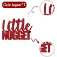 thumbnail image 7 of Little Nugget Cake Topper Chicken Nugget Cake Decorations Fast Food Fried Chicken Cake Topper Glitter for Birthday Baby Shower Party Supplies, 7 of 7