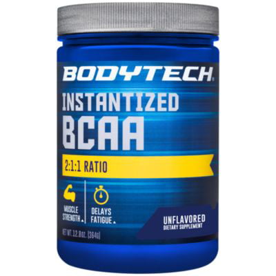 BodyTech BCAA (Branched Chain Amino Acid) Unflavored  Optimal 2:1:1 Ratio  Supports Muscle Recovery  Endurance (12.5 Ounce