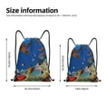thumbnail image 5 of Yiaed Colorful Coral Reef Print Drawstring Bags Drawstring Backpack Bulk String Back Pack Gym Sport Bag-Medium, 5 of 5